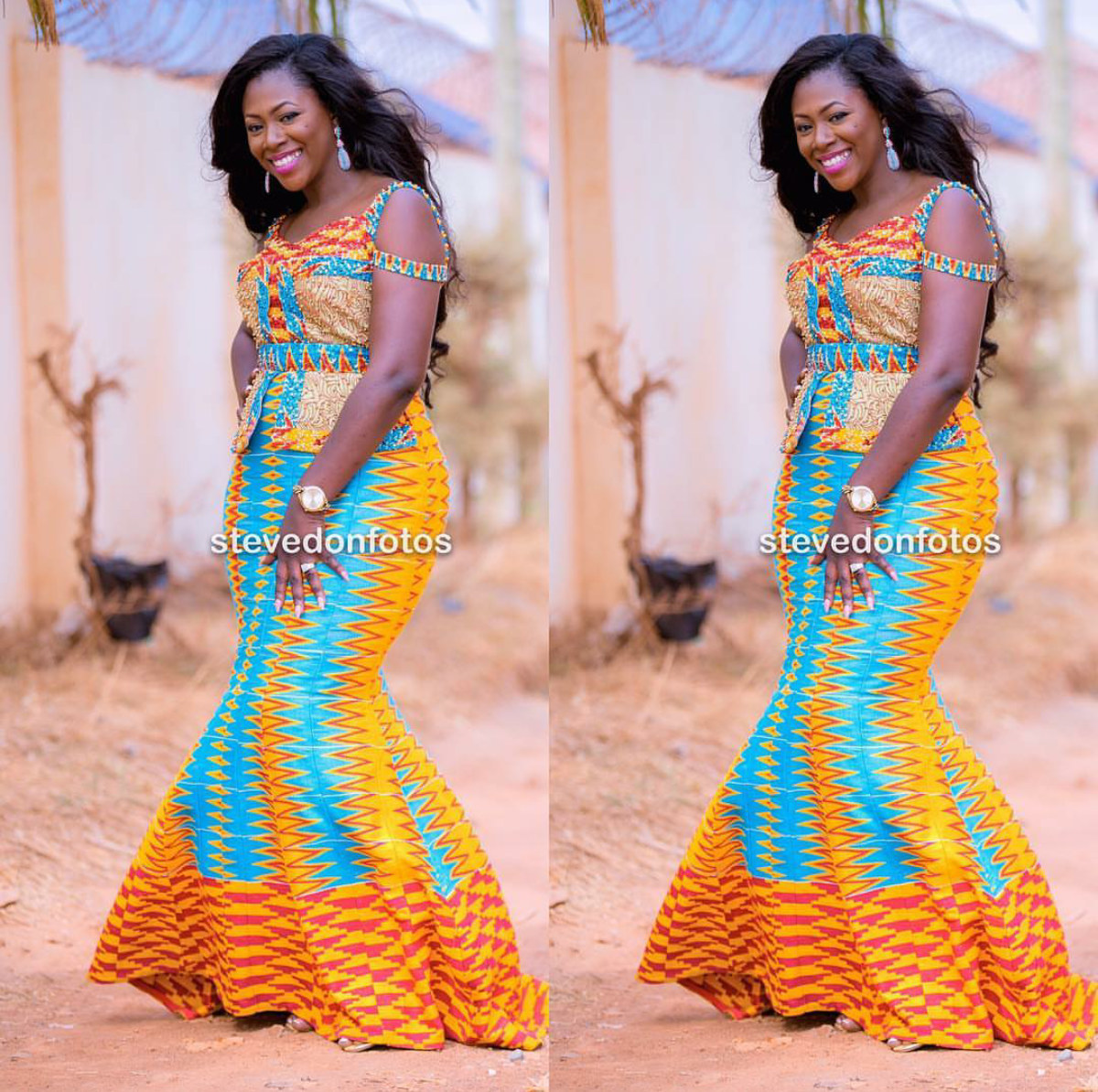 traditional kente wedding dress