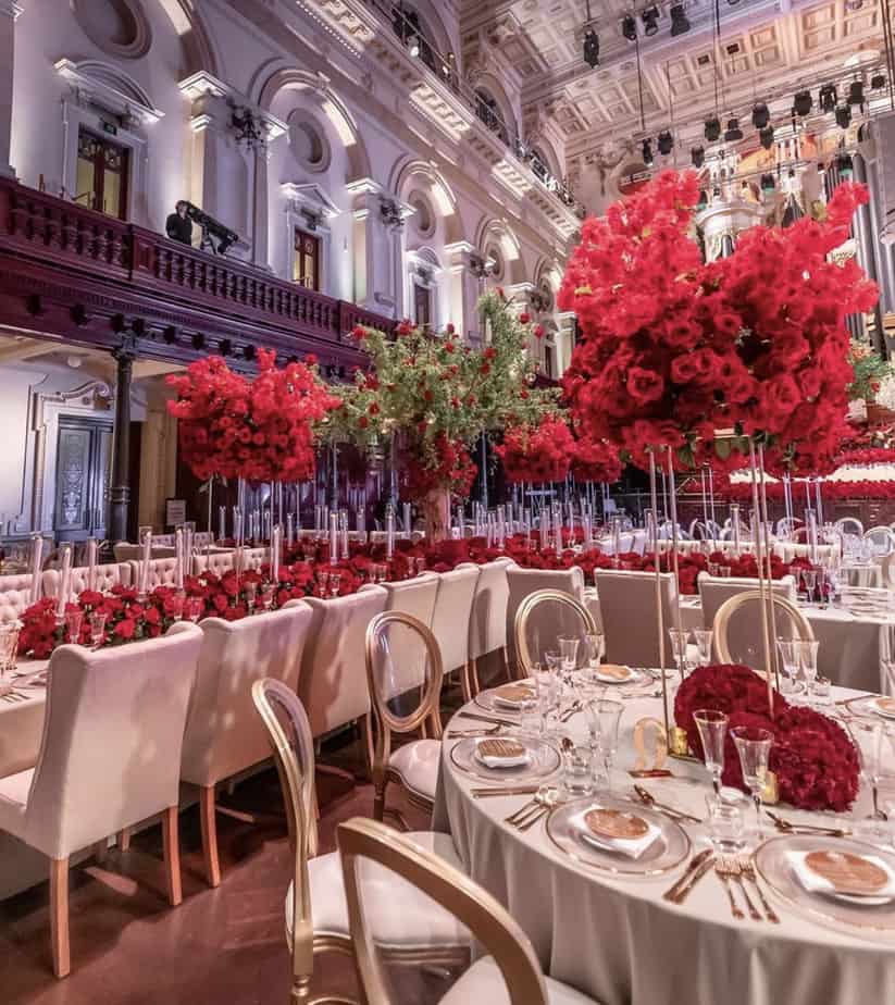 A Regal Grande Red Wedding Reception Decor I Do Ghana